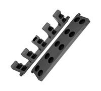 FJOADNVM Soportes Para Caña De Pescar Horizontal Fishing Rod Holders Vertical Wall Rack Store Up To 10 Rods For Pole Holder Storage Tools 4 Colors(Grey)
