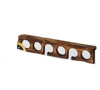 FJOADNVM Soportes Para Caña De Pescar Horizontal Holds Up To 12 Rods Fishing Pole Rod Racks Wall Or Ceiling Mounted Holders For Garage Storage(Brown)