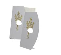 FJOADNVM Tarjeta Felicitacion Boda 25 tarjetas de invitación boda papel arco 5,2 x 7, pulgadas, sin hoja interior, sobre, sello cera, cinta(White)