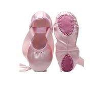 FJOADNVM Zapatillas De Ballet Danza Ballet Zapatos De Ballet Bailarina For Niñas, Profesionales Satén For Mujeres Desnudas Rosas For Bailar para niñas y mujeres(Nude,12.5)