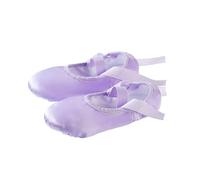 FJOADNVM Zapatillas De Ballet Danza Ballet Zapatos De Ballet Bailarina For Niñas, Profesionales Satén For Mujeres Desnudas Rosas For Bailar para niñas y mujeres(Purple,12.5)