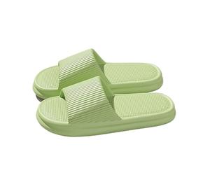 FJOADNVM Zapatillas de nube Pantuflas de plataforma gruesa con suela EVA y almohada for playa, antideslizantes, for baño casa, for verano Adecuado para baños, piscinas y playas.(Green,40-41)