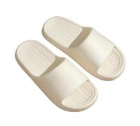FJOADNVM Zapatillas de nube Pantuflas Suaves For Parejas, De Verano For Casa, For Mujer, Dormitorio, Zapatos Suela Gruesa, Sandalias Playa Adecuado para baños, piscinas y playas.(White,44-45)