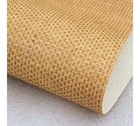 FJODAL Papel para Pared Decorativo Moderno, Papel Pared de Tela de Hierba Tejida A Mano, Papel Pintado Pared de Tela Texturizada, Papel Tapiz para SalóN, Dormitorio, Pared de Acento (Color : Yellow)