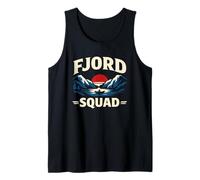 Fjord Squad Norway Cruise Vacation Matching Matching para Hombre, Mujer y niño Camiseta sin Mangas