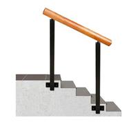 FJQFHH Barandillas de Madera, Pasamanos de Madera Maciza for Interiores y Exteriores for escaleras, barandilla Seguridad(100cm,H 80cm)