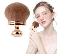 Fjquamitix Brocha de maquillaje corporal extra grande para autobronceador y difuminado, aplicador autobronceador de cabeza ancha de 2.95 pulgadas para cara, piernas, cuerpo, polvo, crema y base (oro