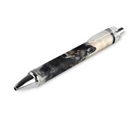 FJQWKLF Bolígrafo retráctil Black Wolf in The s, tinta azul, punta fina de 0,5 mm, suministros de oficina, 1 unidad