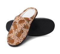 FJQWKLF Bonitas pantuflas de perrito para dormitorio, zapatos sin cordones para hombre y mujer, pantuflas cálidas de algodón para interior y exterior, tallas 9-10