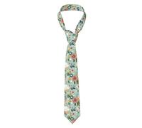 FJQWKLF Gemelos de hombre con estampado de corazón colorido, corbata delgada, ideal para bodas, novios, padrinos de boda, misiones, regalo