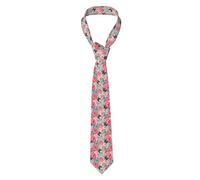 FJQWKLF Gemelos de hombre con estampado de corazón colorido, corbata delgada, ideal para bodas, novios, padrinos de boda, misiones, regalo