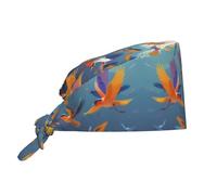 FJQWKLF Gorro de Limpieza con Estampado de Aves migratorias - Gorro de Chef para Mujer y Hombre