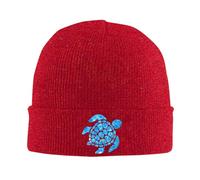 FJQWKLF Gorro de Punto Estilo Hawaiano con Marina Tribal oceánica, Ideal para el Invierno. Gorro con Vuelta, Estilo Boina, para Hombre y Mujer.