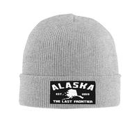 FJQWKLF Gorros de Lana de Alaska, la última Frontera, para Hombre, Unisex, Gorros de Invierno, Gorros Tipo Calavera, Gorros Modernos