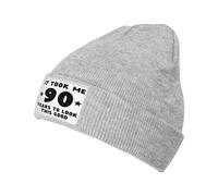 FJQWKLF Me tomó 90 años verme así de Bien. Gorro Tipo Beanie, Gorro de Lana, Gorro de Lana Unisex, Gorro de Pescador.
