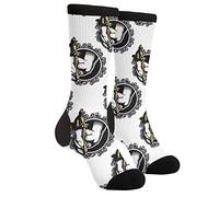 FJQWKLF Vintage Dos Hemisferios Historia Antigua Calcetines Beige Hombres Mujeres Divertidos Locos Novedad Crew Tube Calcetines, Casual Atlético Deporte Vestido Calcetines