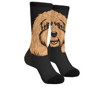 FJQWKLF Vintage Dos Hemisferios Historia Antigua Calcetines Beige Hombres Mujeres Divertidos Locos Novedad Crew Tube Calcetines, Casual Atlético Deporte Vestido Calcetines