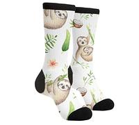 FJQWKLF Vintage Dos Hemisferios Historia Antigua Calcetines Beige Hombres Mujeres Divertidos Locos Novedad Crew Tube Calcetines, Casual Atlético Deporte Vestido Calcetines