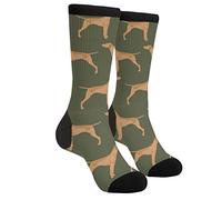 FJQWKLF Vintage Dos Hemisferios Historia Antigua Calcetines Beige Hombres Mujeres Divertidos Locos Novedad Crew Tube Calcetines, Casual Atlético Deporte Vestido Calcetines