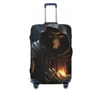 FJWSLCH Grim-Reaper - Funda protectora elástica para maleta, aprobada por la TSA, antiarañazos, lavable, para equipaje de 45,7 a 81,3 cm, Black, XL