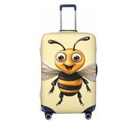 FJWSLCH Honey Bee - Funda protectora de equipaje para maleta, aprobada por la TSA, elástica, antiarañazos, lavable, para equipaje de 18 a 32 pulgadas, Black, M