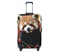 FJWSLCH Red Pandas Funda de equipaje para maleta, aprobada por la TSA, elástica, antiarañazos, funda protectora de equipaje de viaje, lavable, para equipaje de 18 a 32 pulgadas, Black, XL