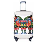 FJWSLCH Runner - Funda protectora elástica para maleta, aprobada por la TSA, antiarañazos, lavable, apta para equipaje de 45,7 a 81,3 cm, Black, S