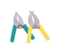 FJYXCHENXM 2 tijeras de corte de ladridos de anillo, tijeras profesionales para plantar, herramientas de poda para jardín (verde, amarillo)