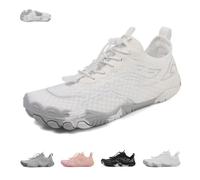 FJZFXKZL Calzado Conexión A Tierra For Hombres Y Mujeres, con A Zapatos Descalzos para Caminar Ortopédicos Antideslizantes(White,37 EU)