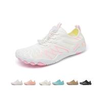 FJZFXKZL Calzado Descalzo con Conexión A Tierra, Zapatos Ortopédicos para Caminar para Mujeres Y Hombres, Zapato Al Aire Libre Antideslizante Ligero De Malla Transpirable 2026(White,37 EU)