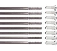 FK Cycling Radio Rueda Bicicleta electrica 13G/14 Inoxidable 10 Unidades con cabezillas