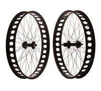 FK Cycling Ruedas fatbike, 26", Pareja, 8-10V, Aluminio, bujes Sellado 170/135. (Negra Mate)