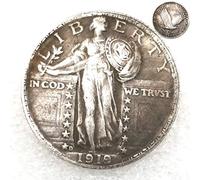 FKaiYin 1919 Antigua Libertad Cuarto de Dólar Antigua Moneda - American Lucky Old Coin Crafts- US Old Monedas - Hobo Níquel USA Morgan Dollar Coin Future experience