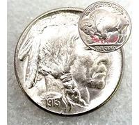 FKaiYin Buffalo Moneda de níquel viejo-1913 US Hobo Nickel CINCO CENTS Moneda de dólar de Morgan - Favores conmemorativos regalo para papá/novio/marido Futura experiencia