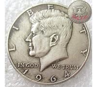 FKaiYin Kennedy Eagle Old Coins-1964 US Hobo Nickel Medio Dólar Morgan Dollar Moneda - Moneda conmemorativa americana antigua regalo para papá/amigo/marido Experiencia futura