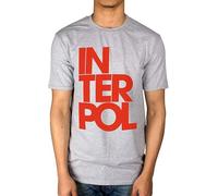 FKASBOOLK AL Interpol Stacked Logo T-Shirt El Pintor Antics Turn Bright Lights Band Grey