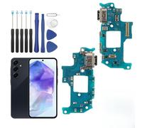 FKBAightccy Conector de base para Samsung Galaxy A55 5G, puerto de carga de repuesto para Galaxy A55 5G SM-A556E/DS, cable flexible con herramientas