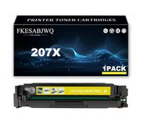 FKESABJWQ Cartucho Tóner 207X | Cartuchos Tóner W2210X W2211X W2212X W2213X para HP M283fdw M283cdw M255dw M255nw M282nw M283fdn Impresoras,Yellow-1 Pack