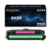 FKESABJWQ Cartucho Tóner 212X | Cartuchos Tóner W2120X W2121X W2122X W2123X para HP M555x M578f M578c M578z M554dn M555dn M578dn Impresoras,Magenta-1 Pack
