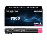 FKESABJWQ Cartucho Tóner 7500,Magenta-1 Pack | Cartuchos Tóner 106R01436 106R01437 106R01438 106R01439 para Xerox Phaser 7500 7500N 7500DN 7500DT 7500DX 7500DNZ Impresoras