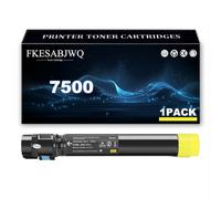 FKESABJWQ Cartucho Tóner 7500,Yellow-1 Pack | Cartuchos Tóner 106R01436 106R01437 106R01438 106R01439 para Xerox Phaser 7500 7500N 7500DN 7500DT 7500DX 7500DNZ Impresoras