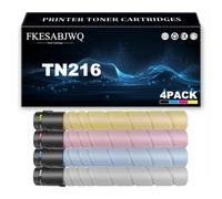 FKESABJWQ Cartucho Tóner TN216 | TN216K TN216C TN216M TN216Y Cartuchos Tóner Repuesto para Konica Minolta Bizhub C220 C280 Impresoras,4 Colors-1 Pack