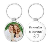 FKF Llaveros Personalizados Llavero Personalizado con Foto Texto Grabado Llaveros Originales Personalizados Regalos Personalizados Para Hombres Mujeres Papás y Novios
