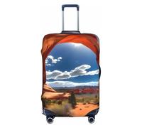 FKGKDF Arches National Park - Funda de equipaje con impresión estándar para maletas, protector de funda de viaje, instalación simple y cómoda, Blanco, L, Moda