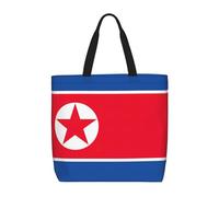 FKGKDF Bolsas de mano con estampado de bandera coreana, bolsa de hombro con cremallera de gran capacidad, para compras, trabajo, uso diario