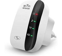 FKH Repetidor WiFi 300Mbps, Extensor y Amplificador de Señal 2.4GHz Con Modo Repertidor/Ap y Función WPS, Puerto Ethernet e Interfaz de Alimentación