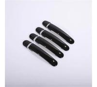 FKHBZM etiqueta engomada Cubiertas Cromadas Negras Para Manija Puerta Coche, Pegatinas Accesorios Para Coche Para Skoda Para YETI 2009-2013 2014 2015 2016 2017(Black 0 keyhole)