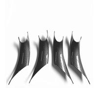 FKHBZM Manija De Puerta Coche Fibra Carbono Brillante Para BMW Serie 3 Y 4, Para M3, Para M4, F30, F31, F32, F33, F34, F36, F80 F82(Front-Rear 4 pCs)