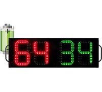 FKHFTI Marcador electrónico grande de baloncesto, marcador electrónico de baloncesto de 1 lado, tablero de sustitución de fútbol, árbitro de fútbol, lesiones, detención del tiempo, indicador