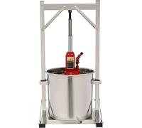 FKINGLRK Máquina de Prensa de Vino de Frutas de 22 l/5,8 GAL, prensador Manual de Jugo de Acero Inoxidable para Queso, Hierbas, Prensa para Hacer Aceite de Oliva y Miel de Verduras